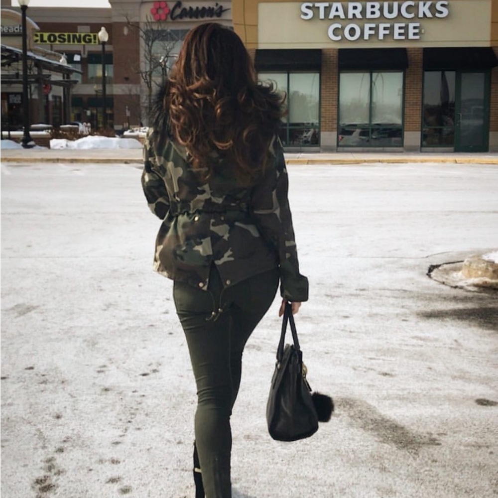 Military green jacket - Picture 3 of 4